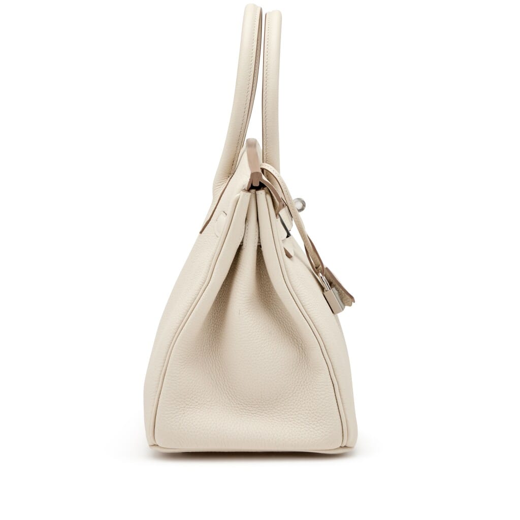 Craie Togo Birkin 30 Palladium Hardware, 2021