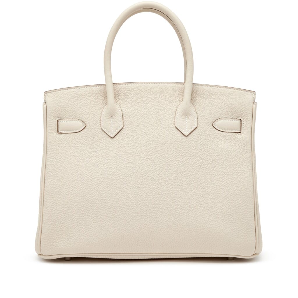 Craie Togo Birkin 30 Palladium Hardware, 2021