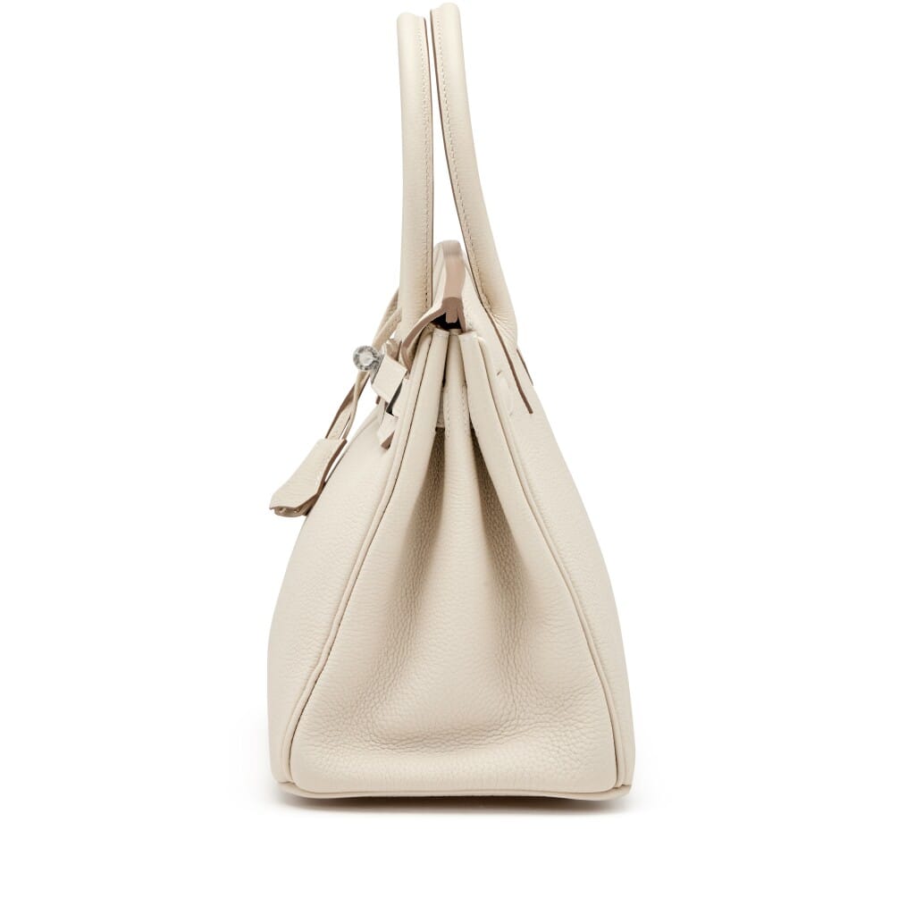 Craie Togo Birkin 30 Palladium Hardware, 2021