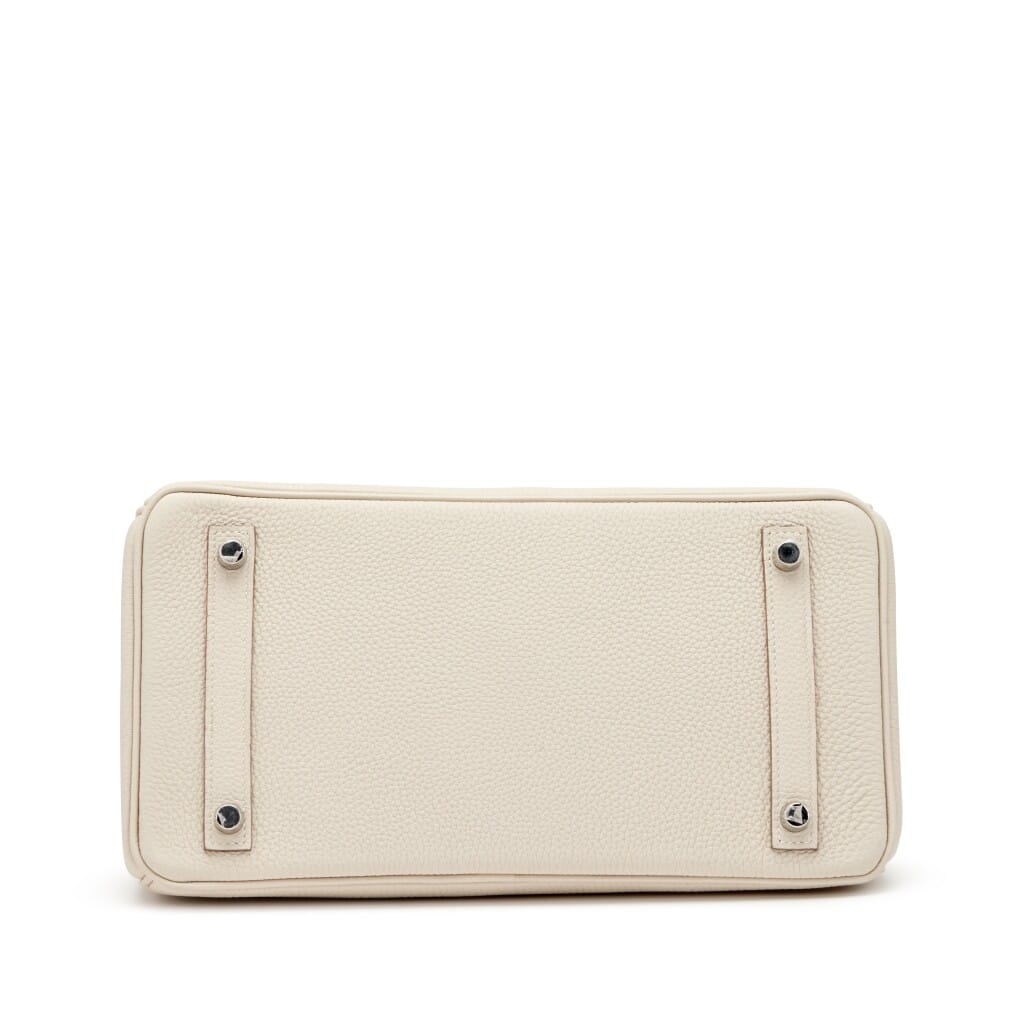 Craie Togo Birkin 30 Palladium Hardware, 2021