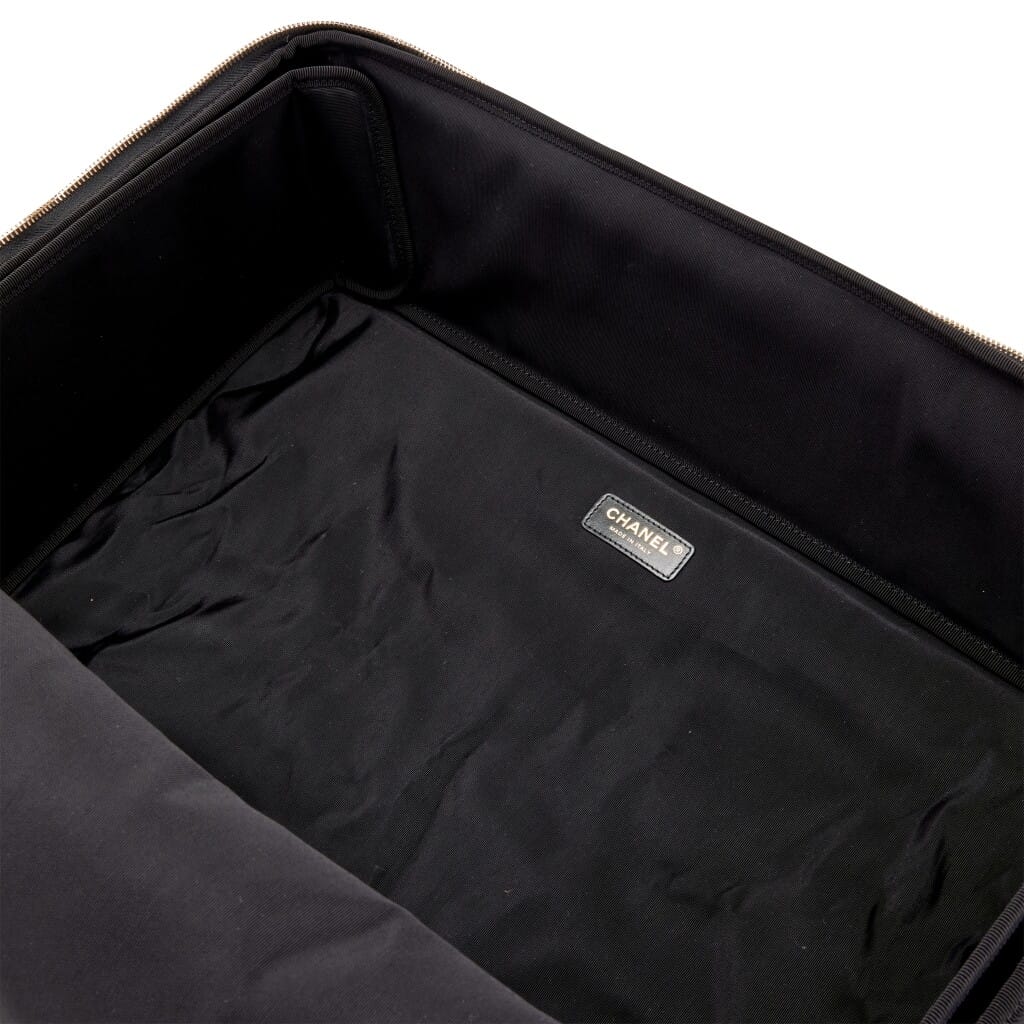 Black Nylon Travel Bag Brushed Gold Hardware, 2022