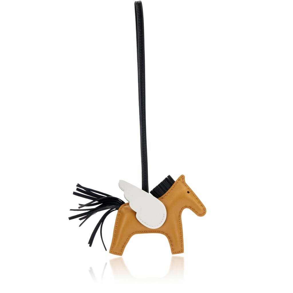 Sesame, Black and Nata Milo Lambskin and Swift GriGri Rodeo Pegase Charm PM, 2022