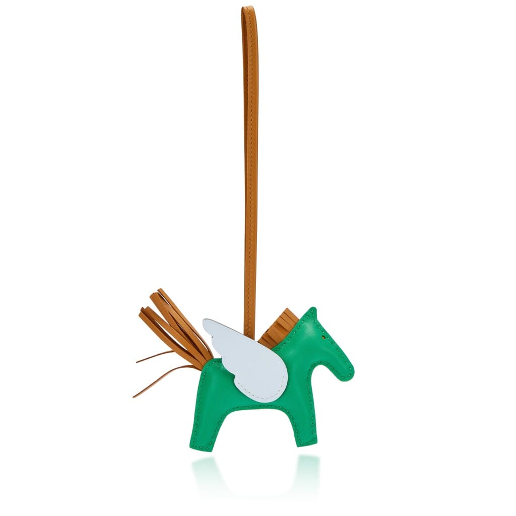 Menthe, Sesame, Bleu Brume Milo Lambskin and Swift GriGri Rodeo Pegase Charm PM, 2022