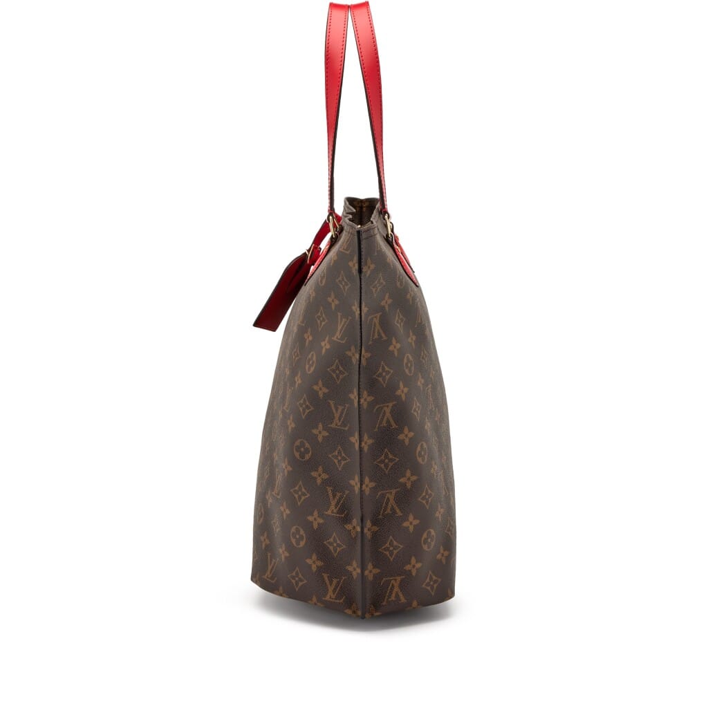 Red Leather and Ebene Monogram Coated Canvas All-In MM Gold Hardware, 2020