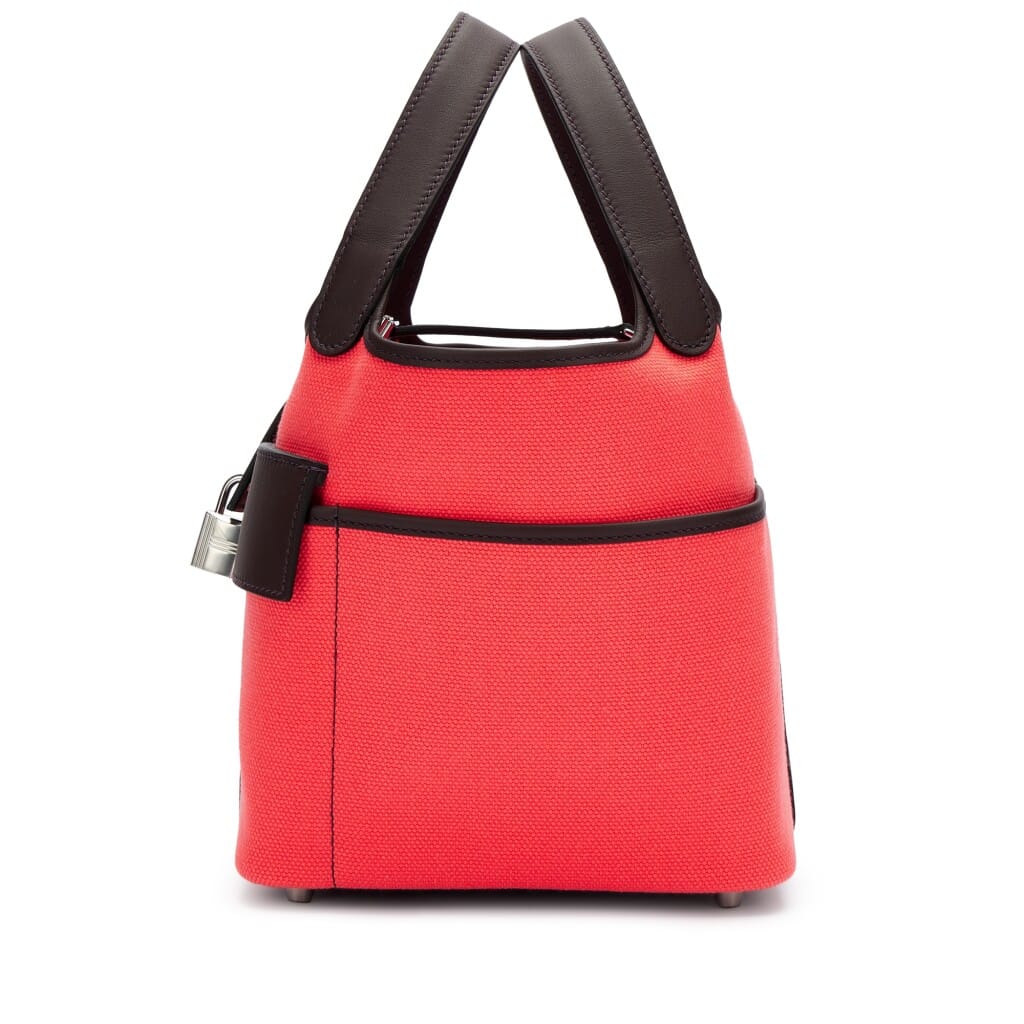 Limited Edition Rouge Sellier Swift and Rose Texas Toile Goeland Cargo Picotin Lock 18 Palladium Hardware, 2022