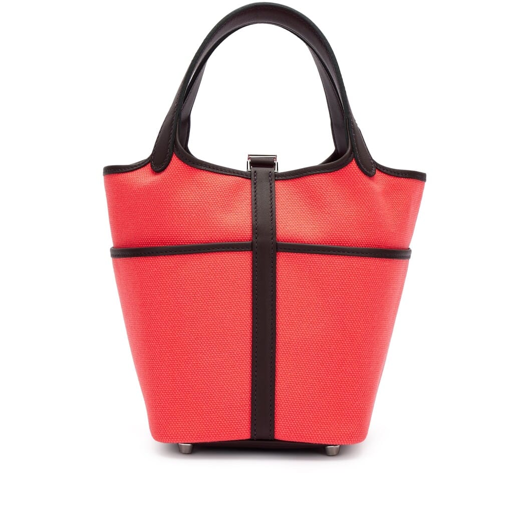Limited Edition Rouge Sellier Swift and Rose Texas Toile Goeland Cargo Picotin Lock 18 Palladium Hardware, 2022