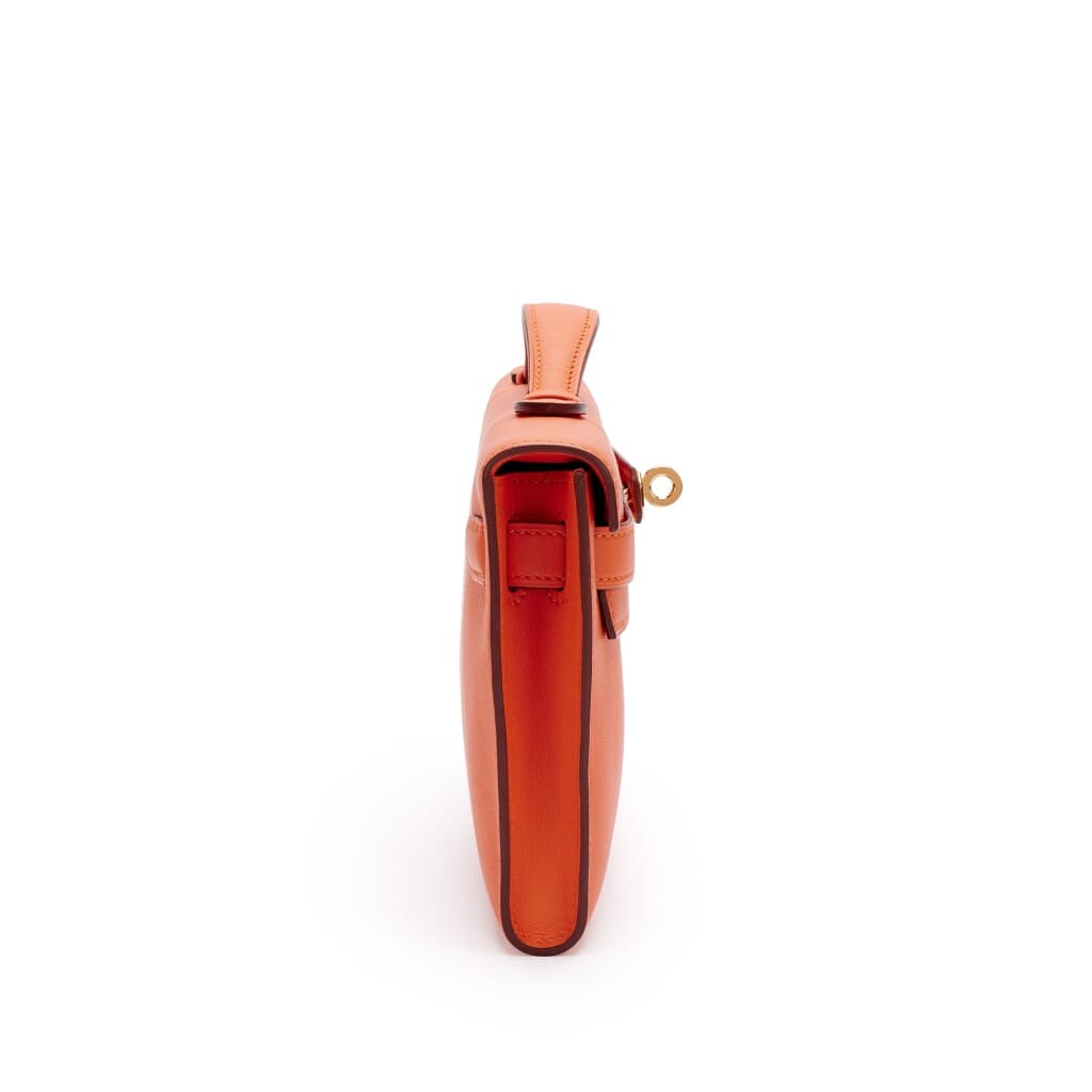 Orange H Swift Kelly Cut Gold Hardware, 2016