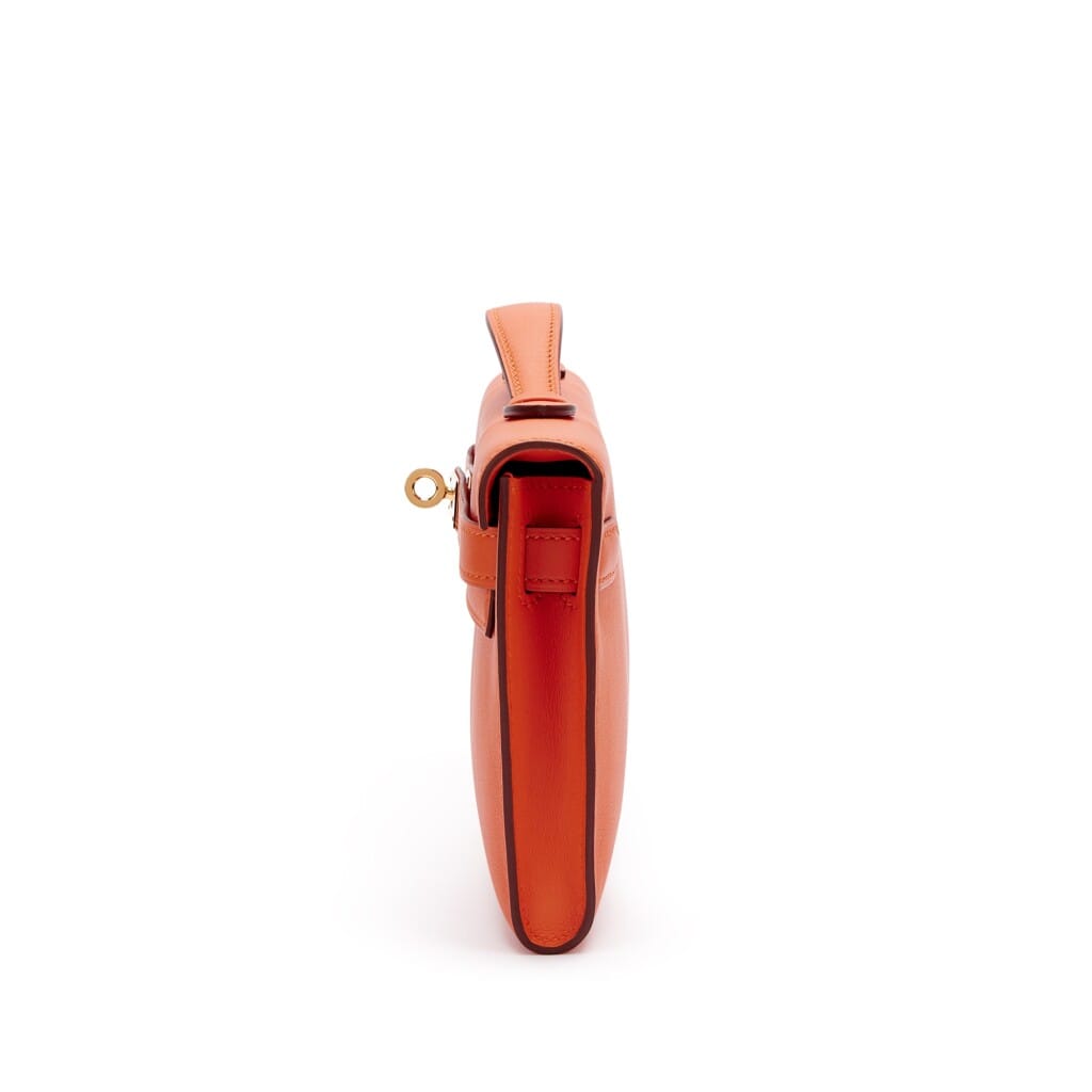 Orange H Swift Kelly Cut Gold Hardware, 2016