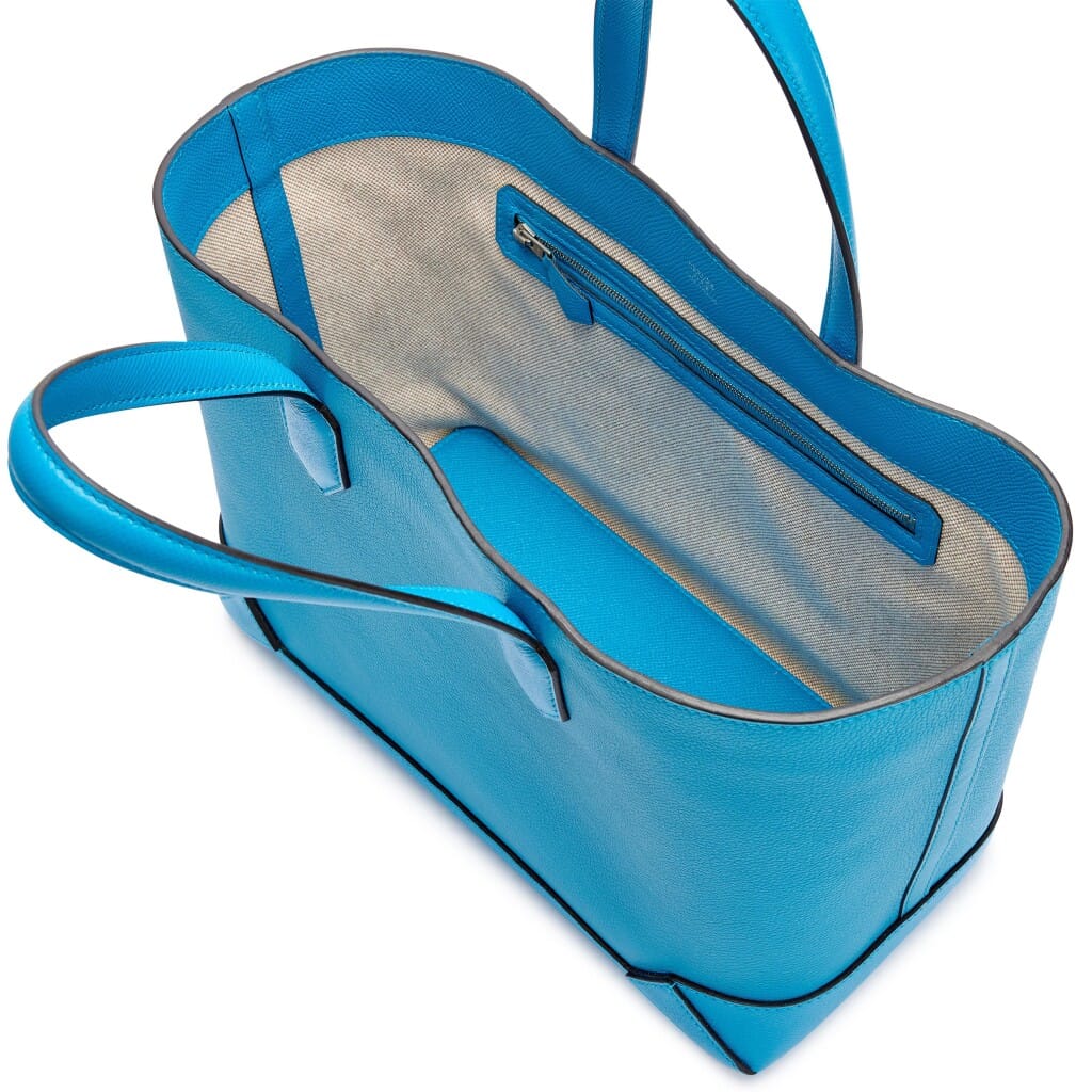 Bleu Zanzibar Evercolor and Epsom Maxibox Cabas 30 Palladium Hardware, 2017