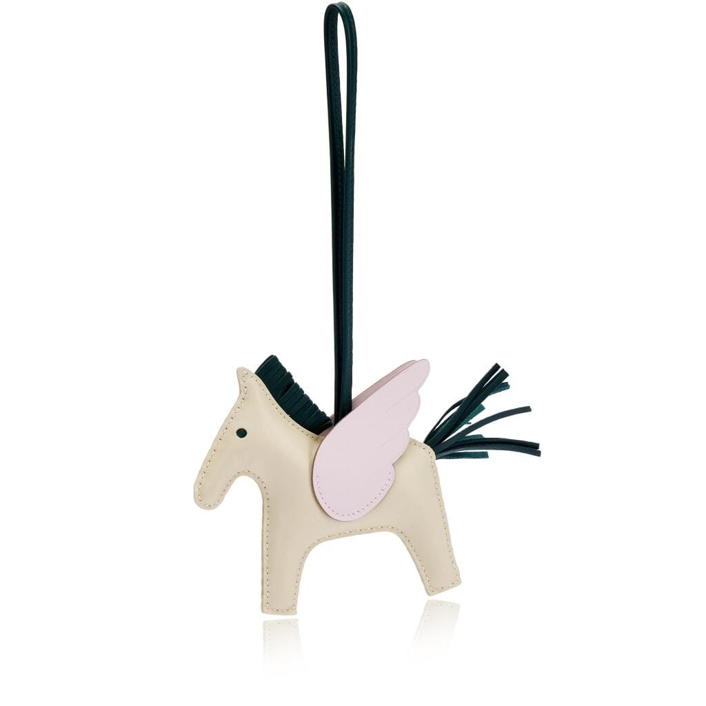 Craie, Vert Cypres and Mauve Pale Milo Lambskin and Swift GriGri Rodeo Pegase Charm MM, 2022