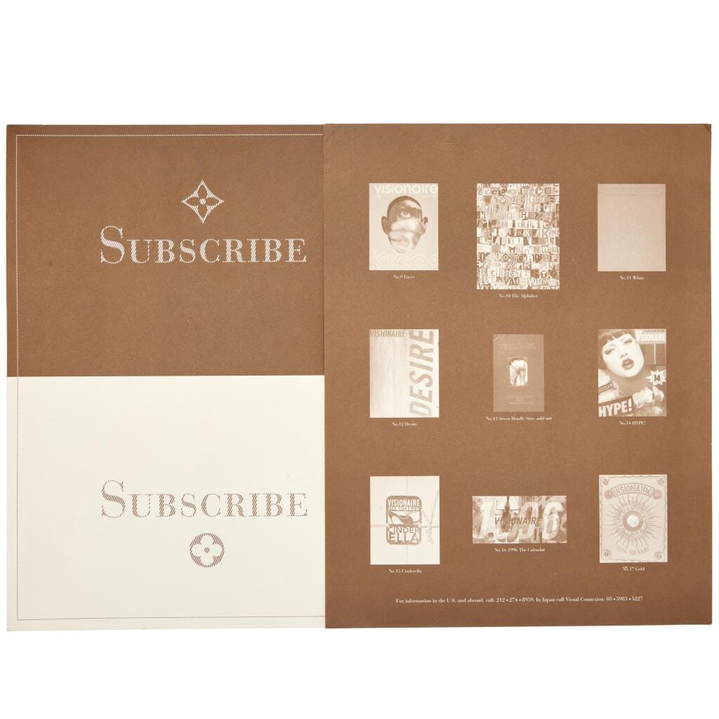 Ebene Monogram Coated Canvas Portfolio Case and Visionaire 18 Fashion Special, 1996