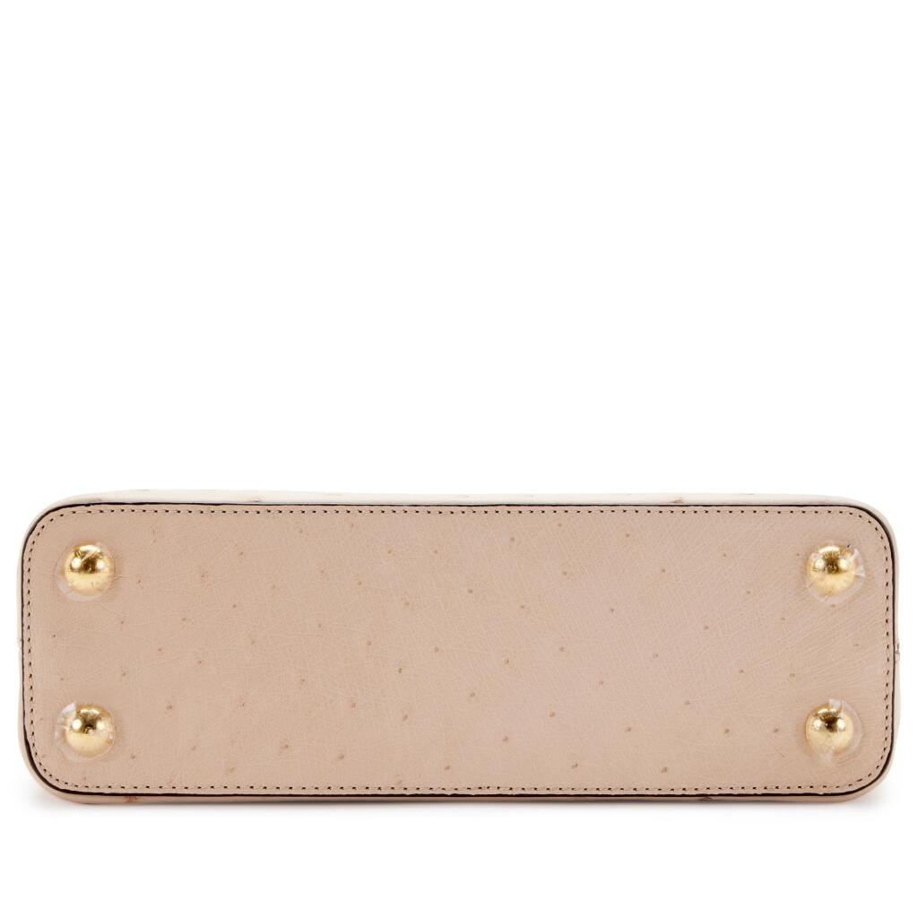 Rose Poudre Ostrich Capucines BB Gold Hardware, 2020