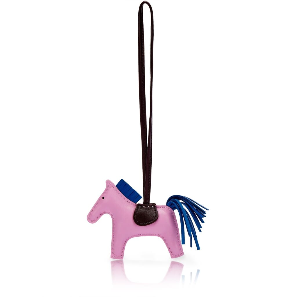 Mauve Sylvestre, Bleu France and Rouge Sellier Milo Lambskin GriGri Rodeo Charm PM, 2021