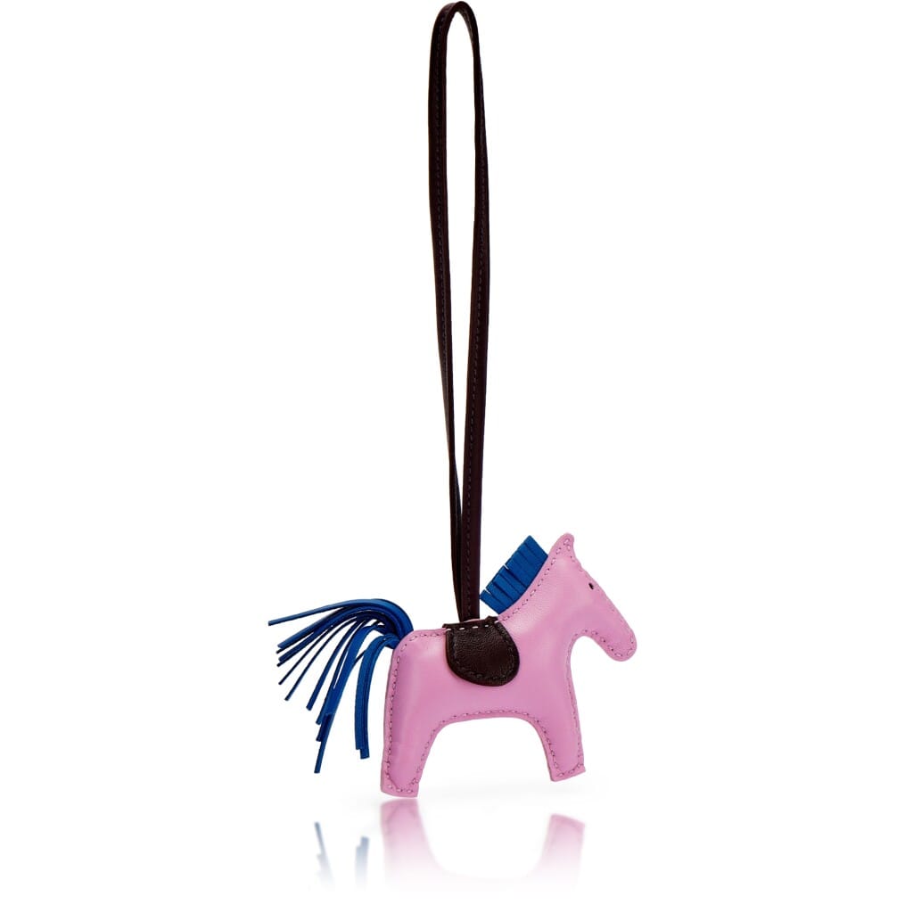 Mauve Sylvestre, Bleu France and Rouge Sellier Milo Lambskin GriGri Rodeo Charm PM, 2021
