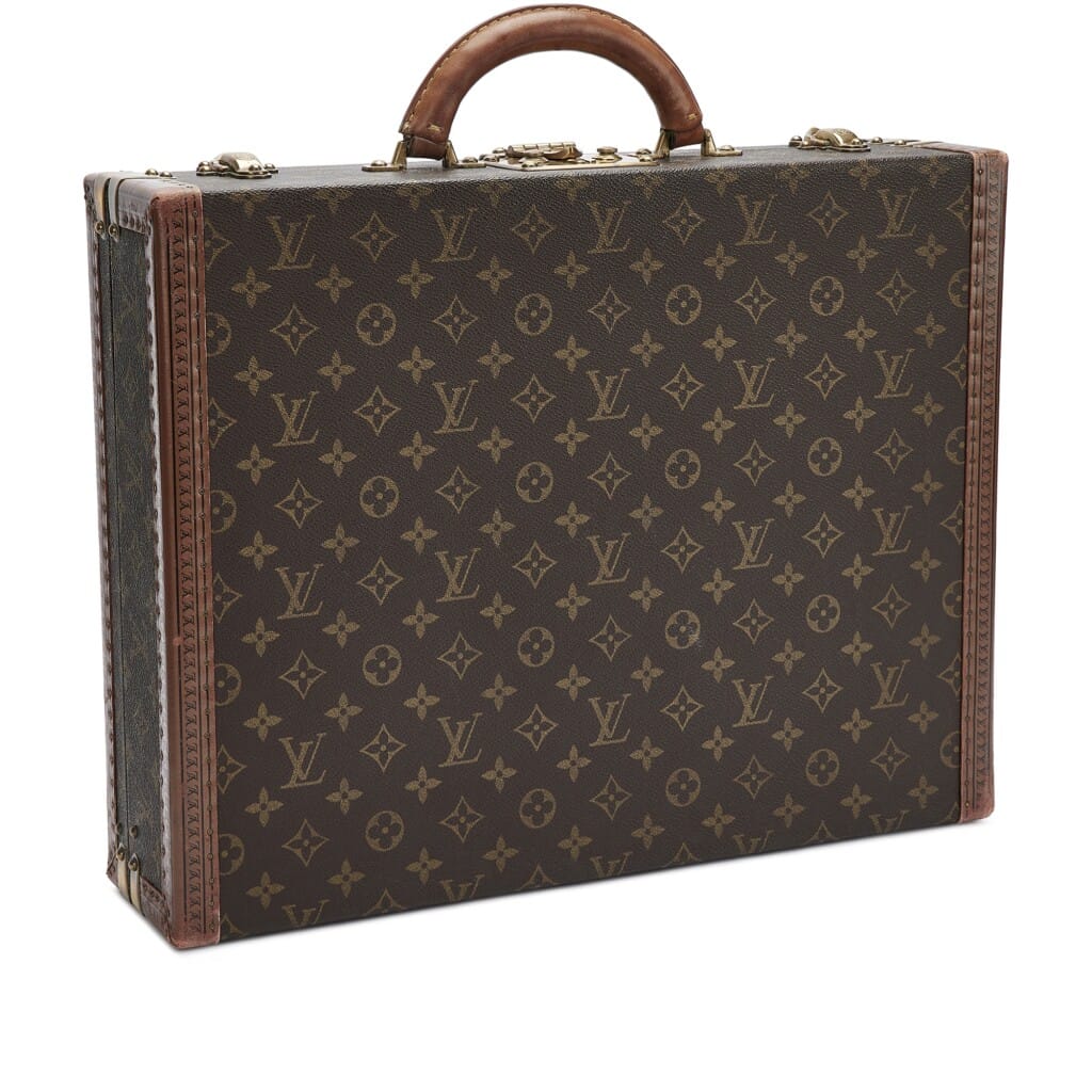 Brown Monogram Canvas Cotteville 45 Trunk Case Gold Hardware