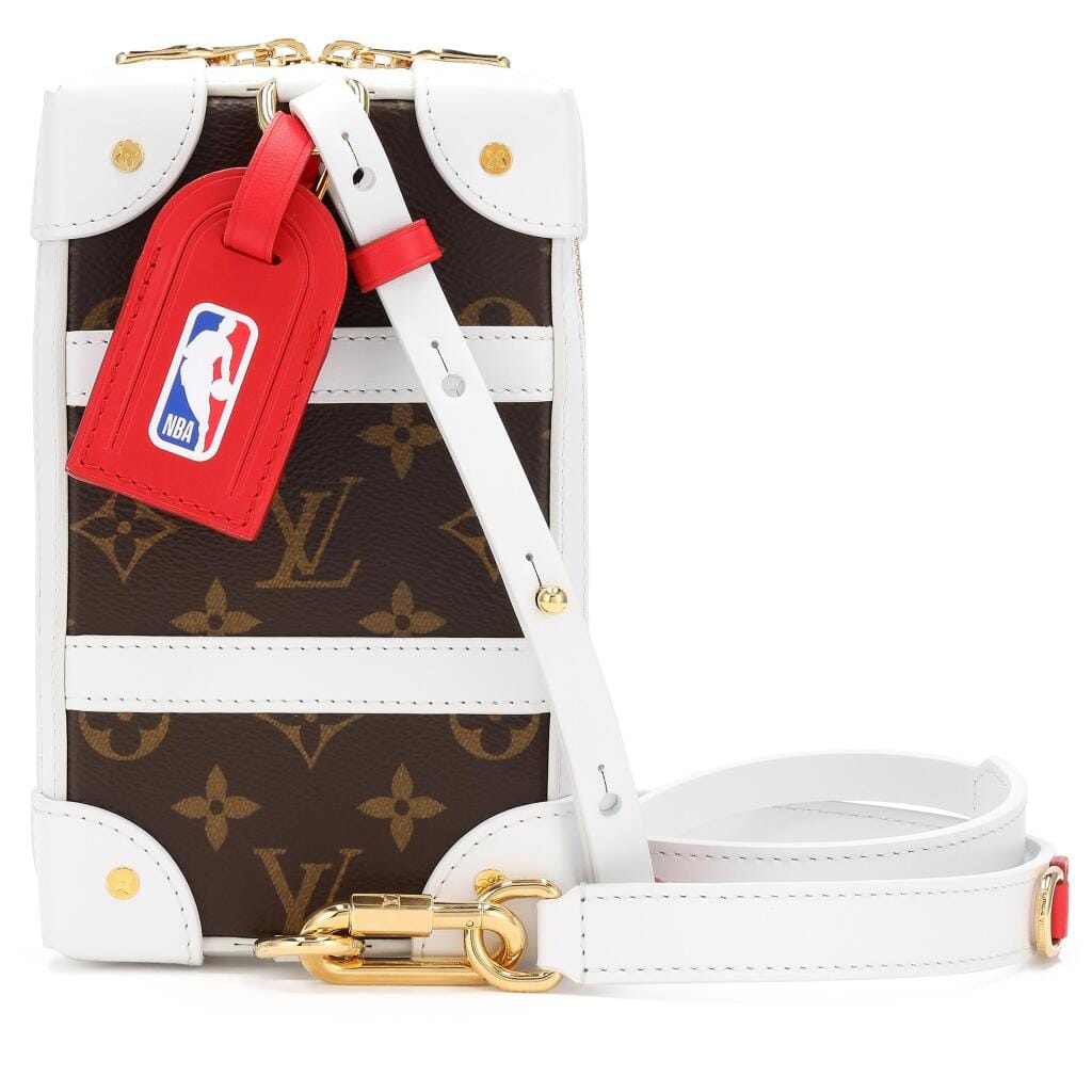 Ebene Monogram Coated Canvas NBA Soft Trunk Phone Box Gold Hardware, 2020