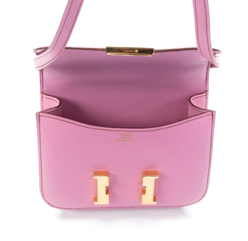 5P Bubblegum Pink Epsom Micro Constance 14 Gold Hardware, 2010