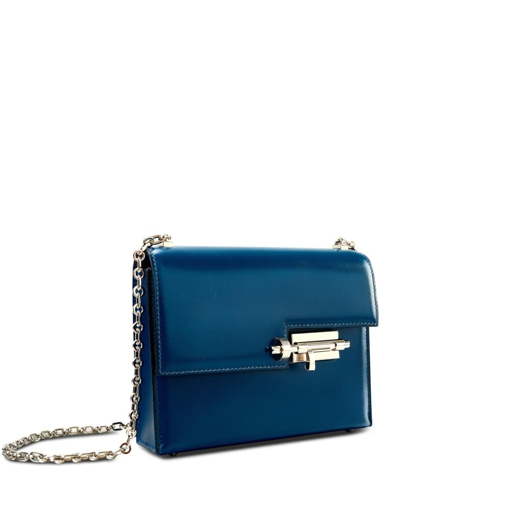 Bleu de Prusse Box Mini Verrou 17 Palladium Hardware, 2019