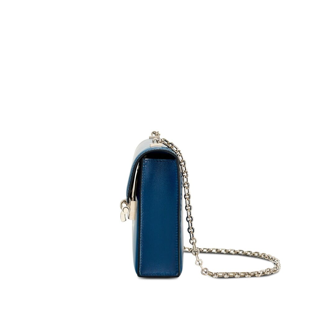 Bleu de Prusse Box Mini Verrou 17 Palladium Hardware, 2019