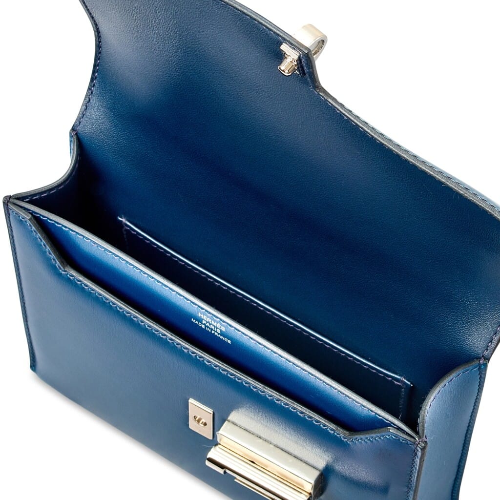 Bleu de Prusse Box Mini Verrou 17 Palladium Hardware, 2019