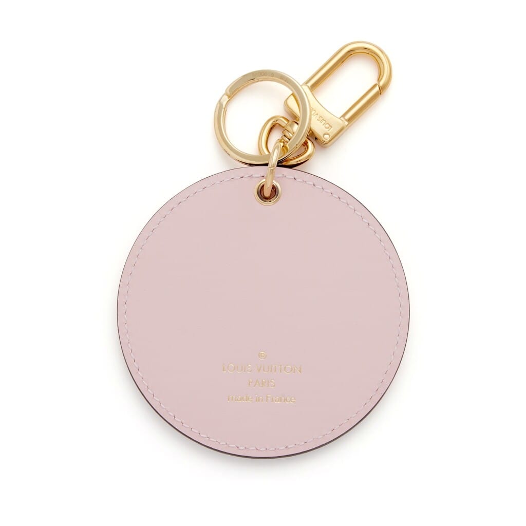 Rose Clair Monogram Valentine’s Day Illustre Vernis Leather Bag Charm Gold Hardware, 2022