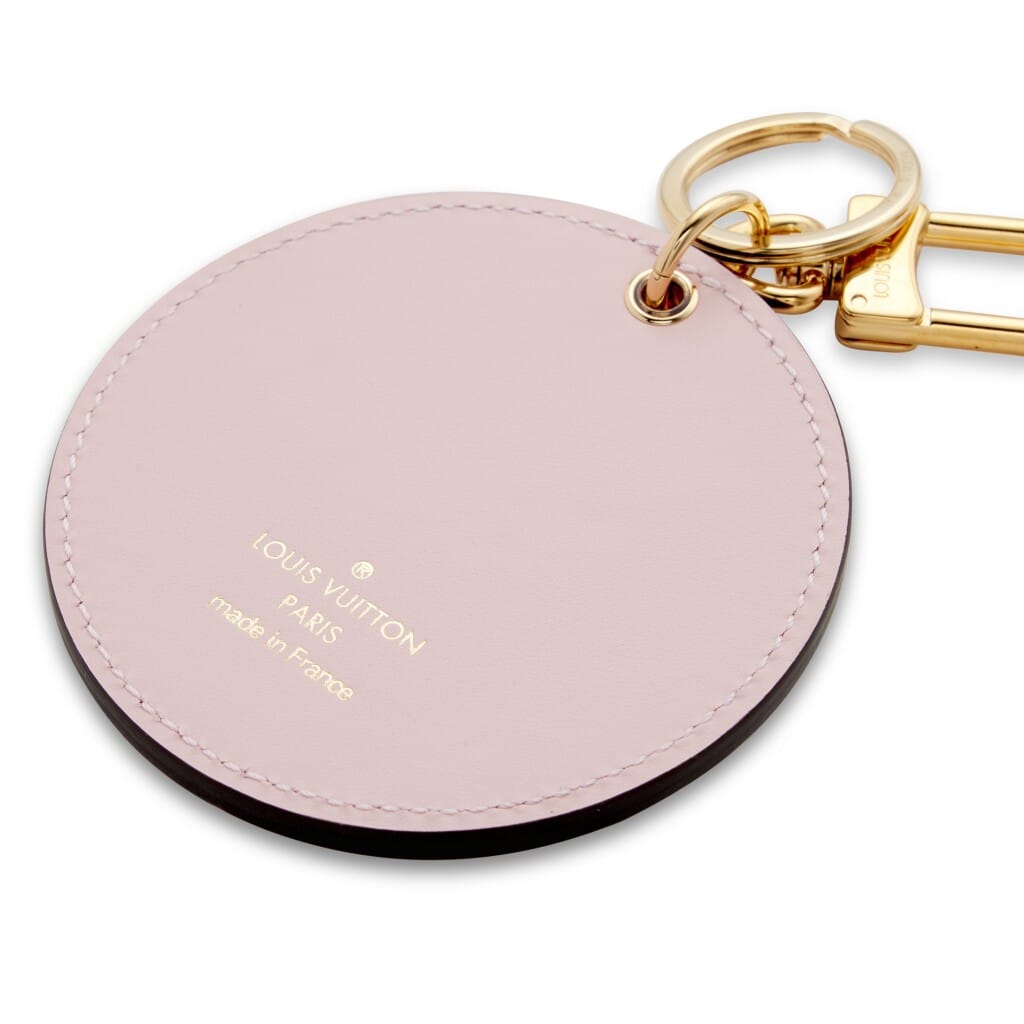 Rose Clair Monogram Valentine’s Day Illustre Vernis Leather Bag Charm Gold Hardware, 2022