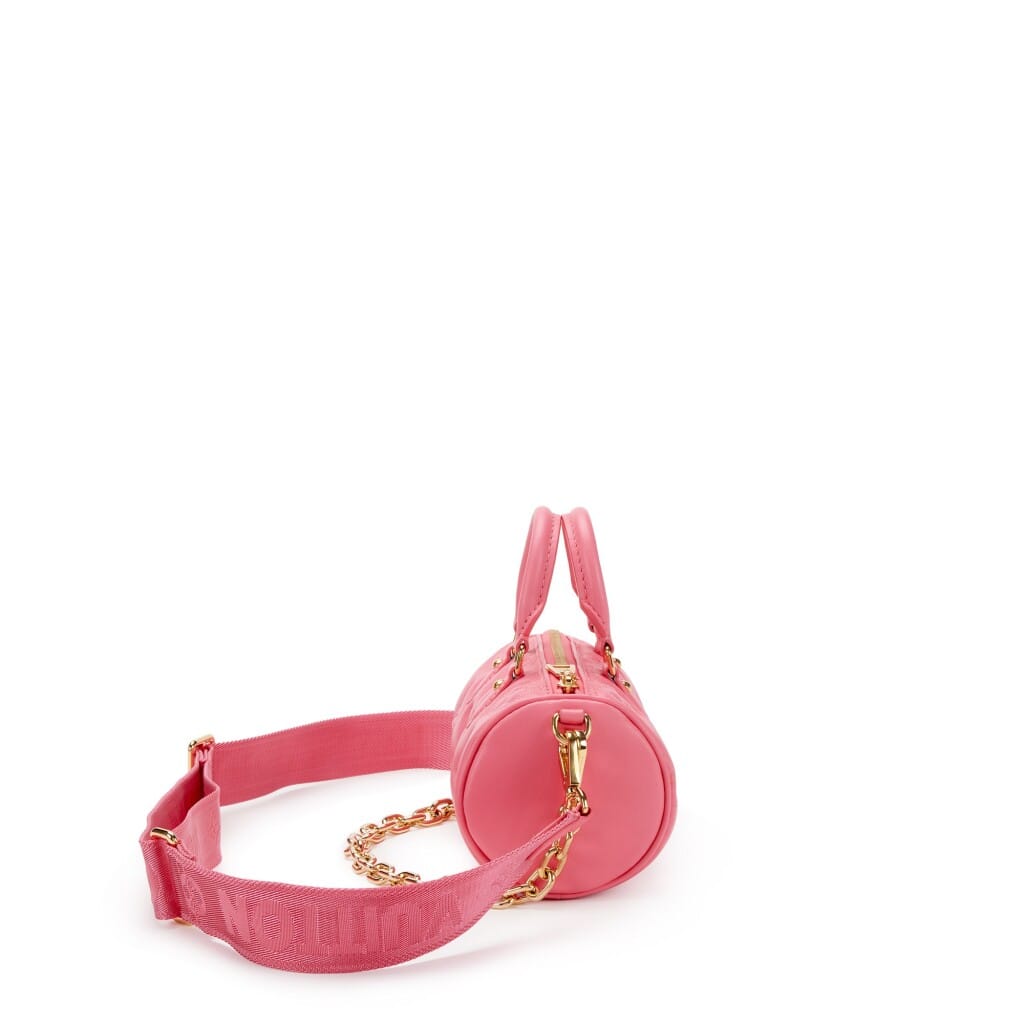 Pink Quilted Monogram Calfskin Bubblegram Papillon BB Gold Hardware, 2022