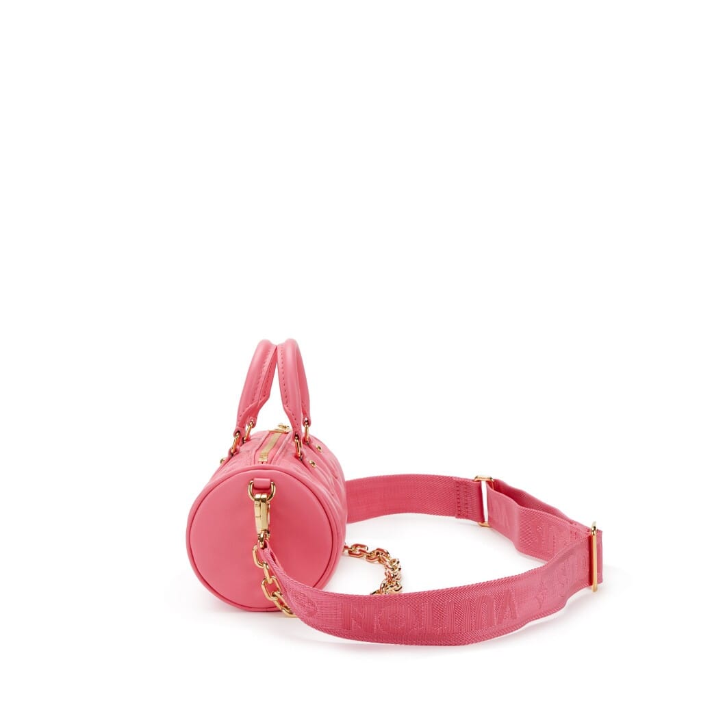 Pink Quilted Monogram Calfskin Bubblegram Papillon BB Gold Hardware, 2022