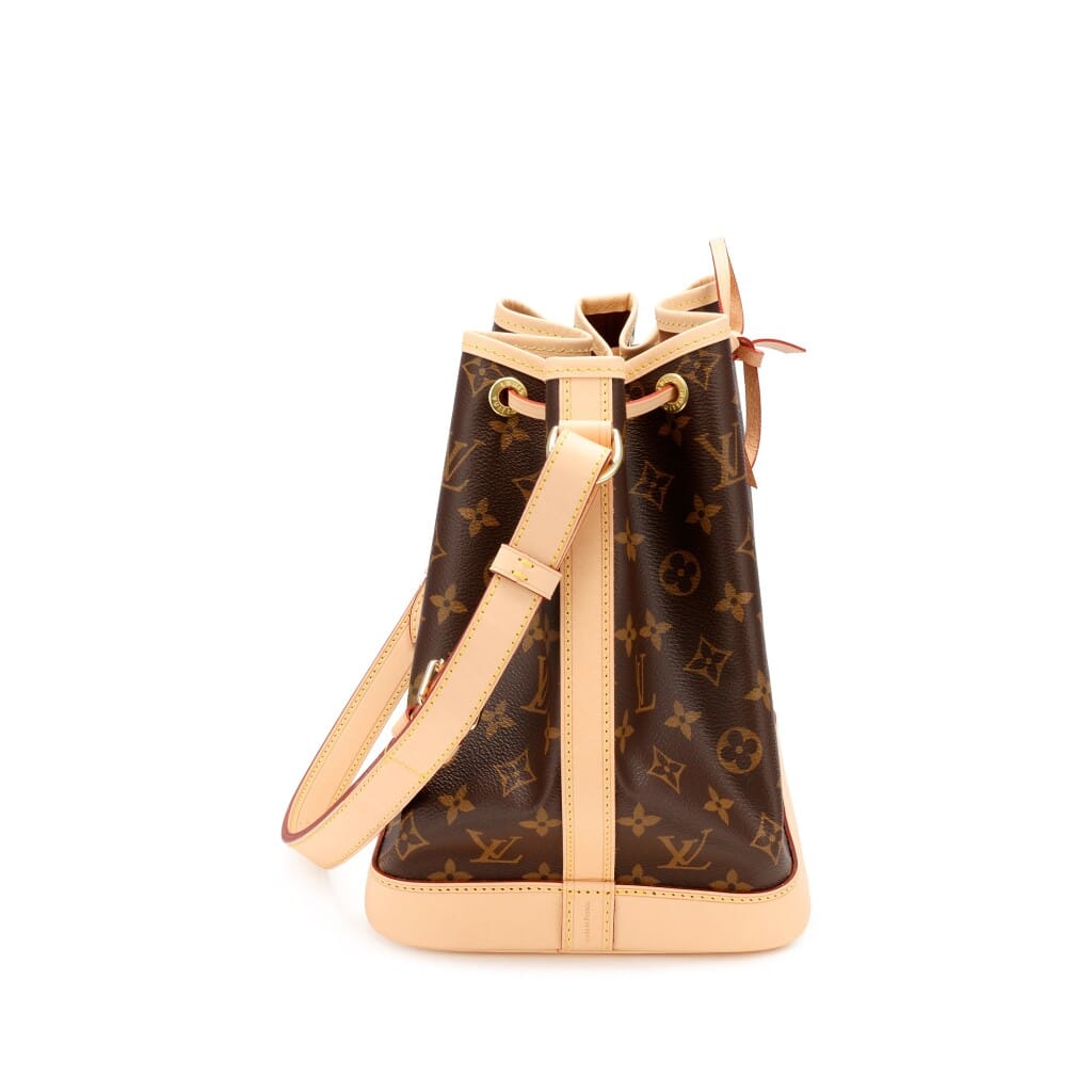 Ebene Monogram Coated Canvas Petit Noé Gold Hardware, 2021-2022