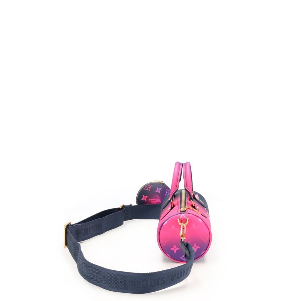 Midnight Fuchsia Coated Canvas Papillion BB Gold Hardware, 2021-2022