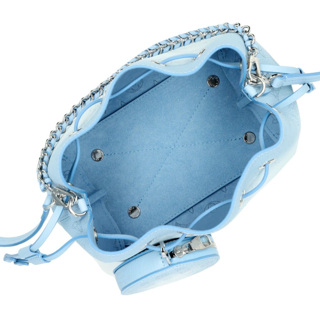 Blue Nuage Monogram Perforated Mahina Bella Silver Hardware, 2022