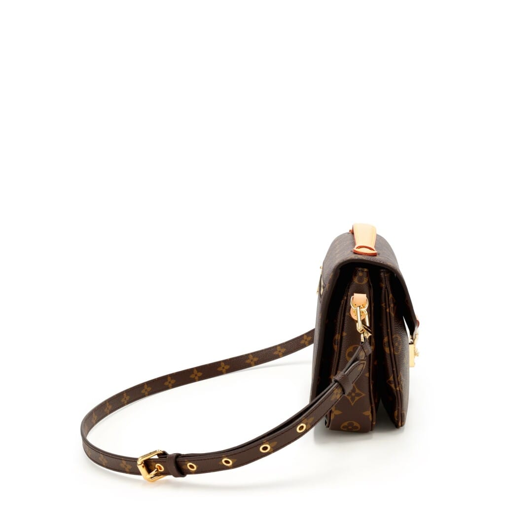 Ebene Monogram Coated Canvas Pochette Mètis Gold Hardware, 2021-2022
