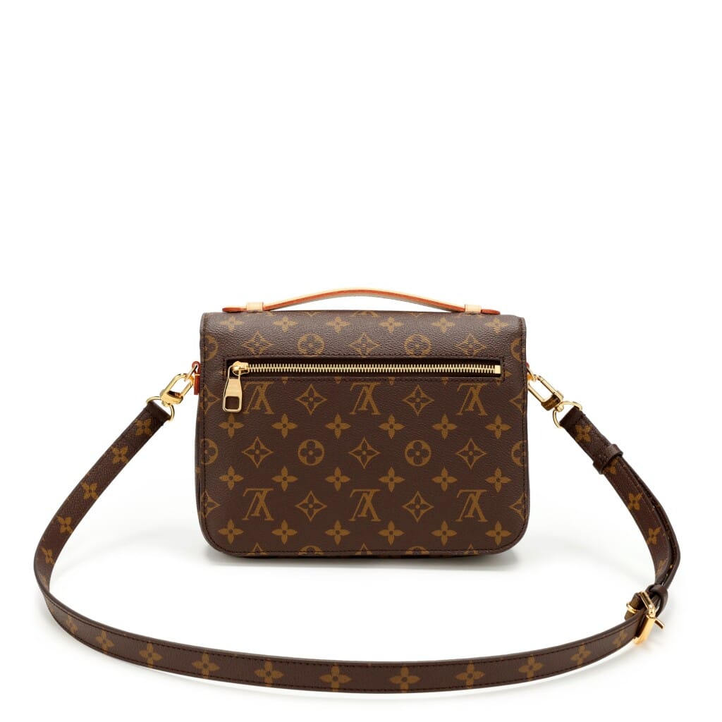 Ebene Monogram Coated Canvas Pochette Mètis Gold Hardware, 2021-2022
