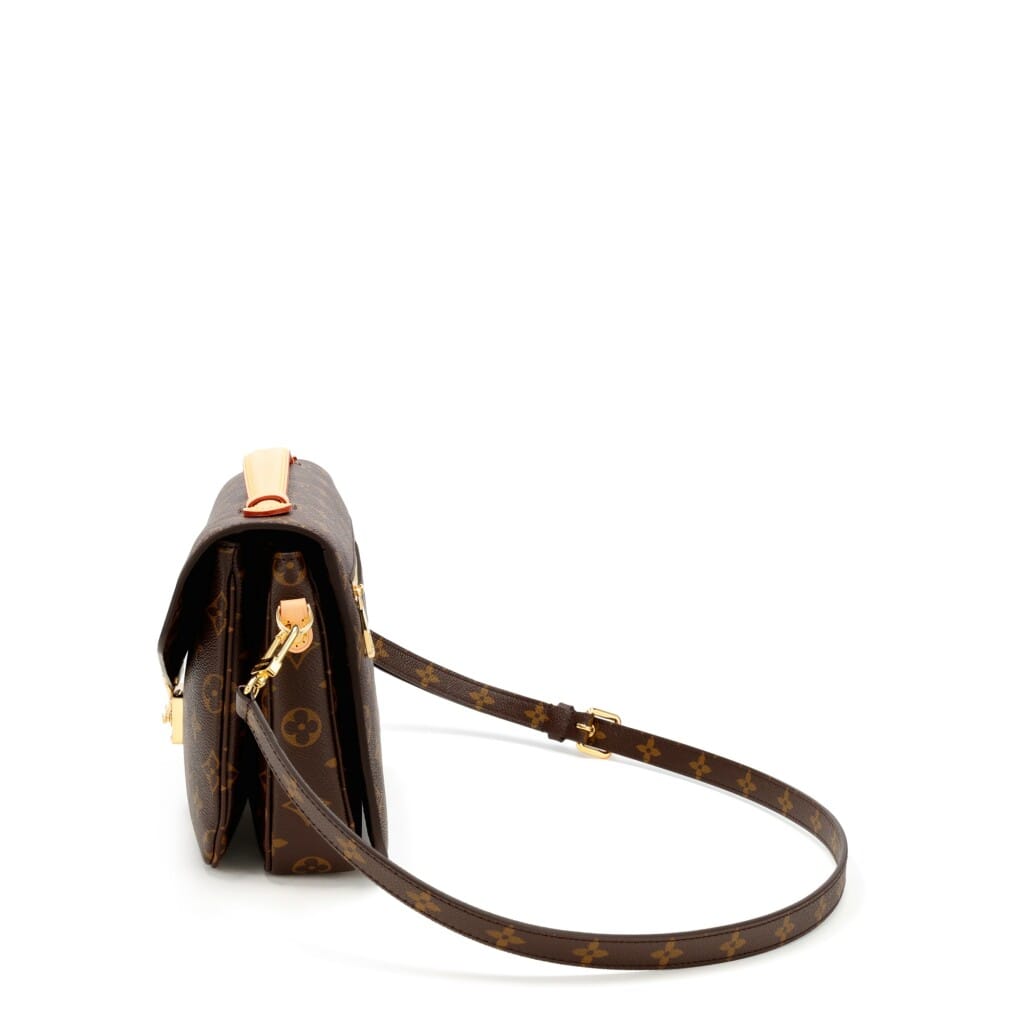 Ebene Monogram Coated Canvas Pochette Mètis Gold Hardware, 2021-2022