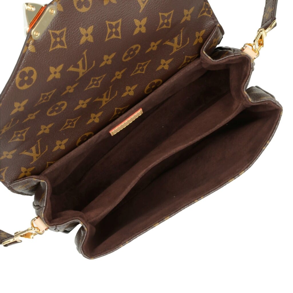 Ebene Monogram Coated Canvas Pochette Mètis Gold Hardware, 2021-2022