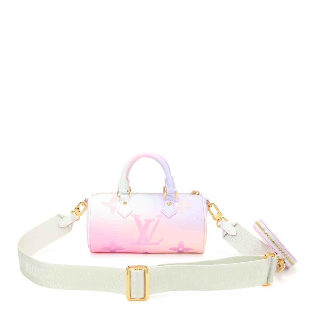 Sunrise Pastel Monogram Coated Canvas Papillon BB Gold Hardware 2022