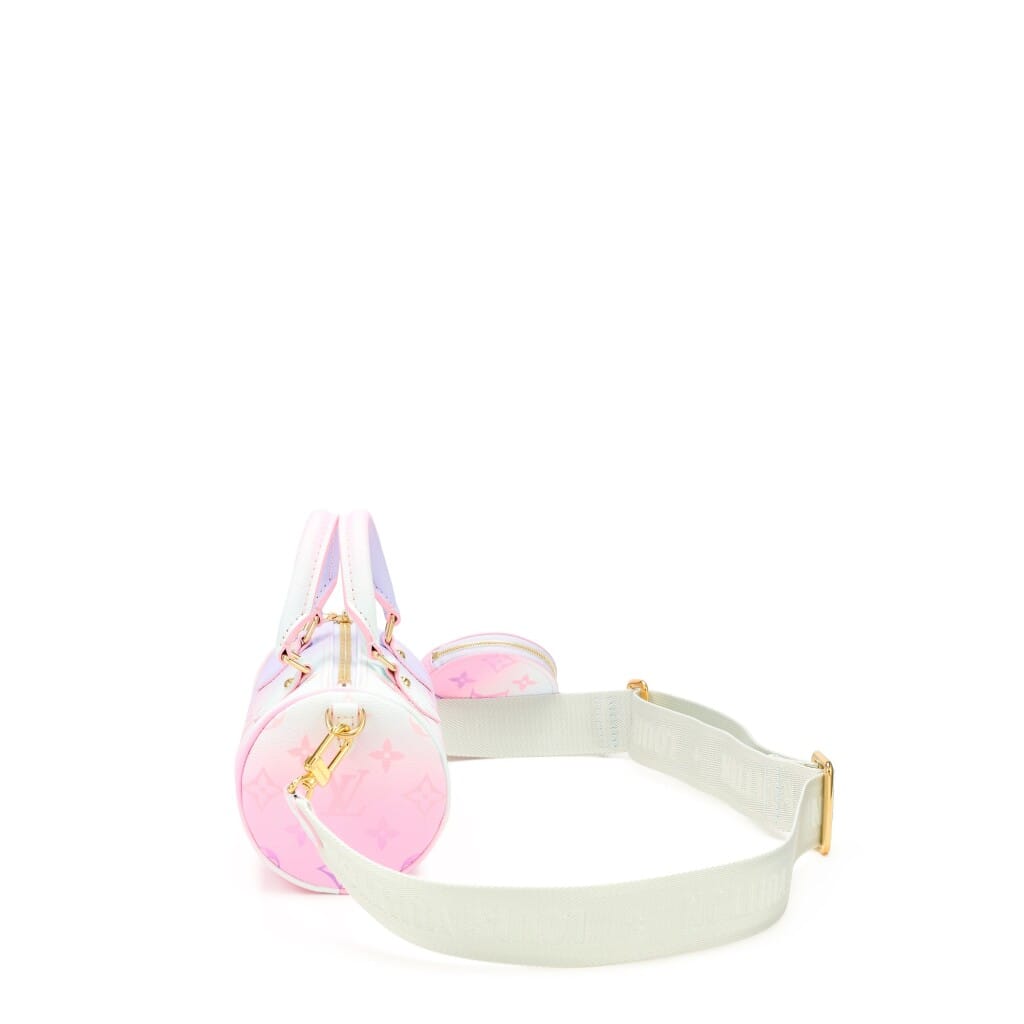 Sunrise Pastel Monogram Coated Canvas Papillon BB Gold Hardware 2022