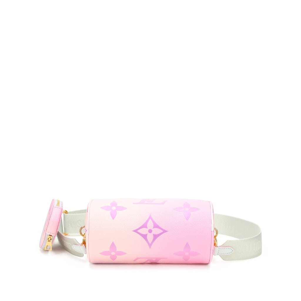 Sunrise Pastel Monogram Coated Canvas Papillon BB Gold Hardware 2022
