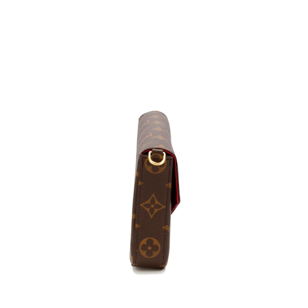Ebene Monogram Coated Canvas Félicie Pochette Gold Hardware, 2021-2022