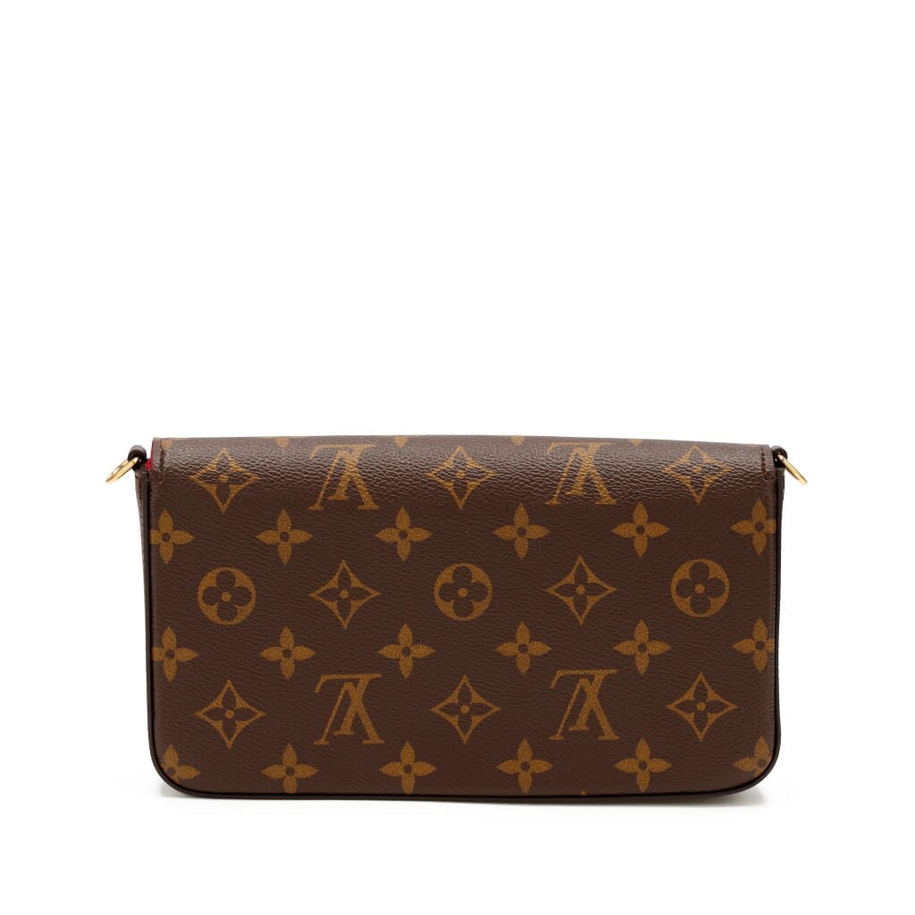 Ebene Monogram Coated Canvas Félicie Pochette Gold Hardware, 2021-2022
