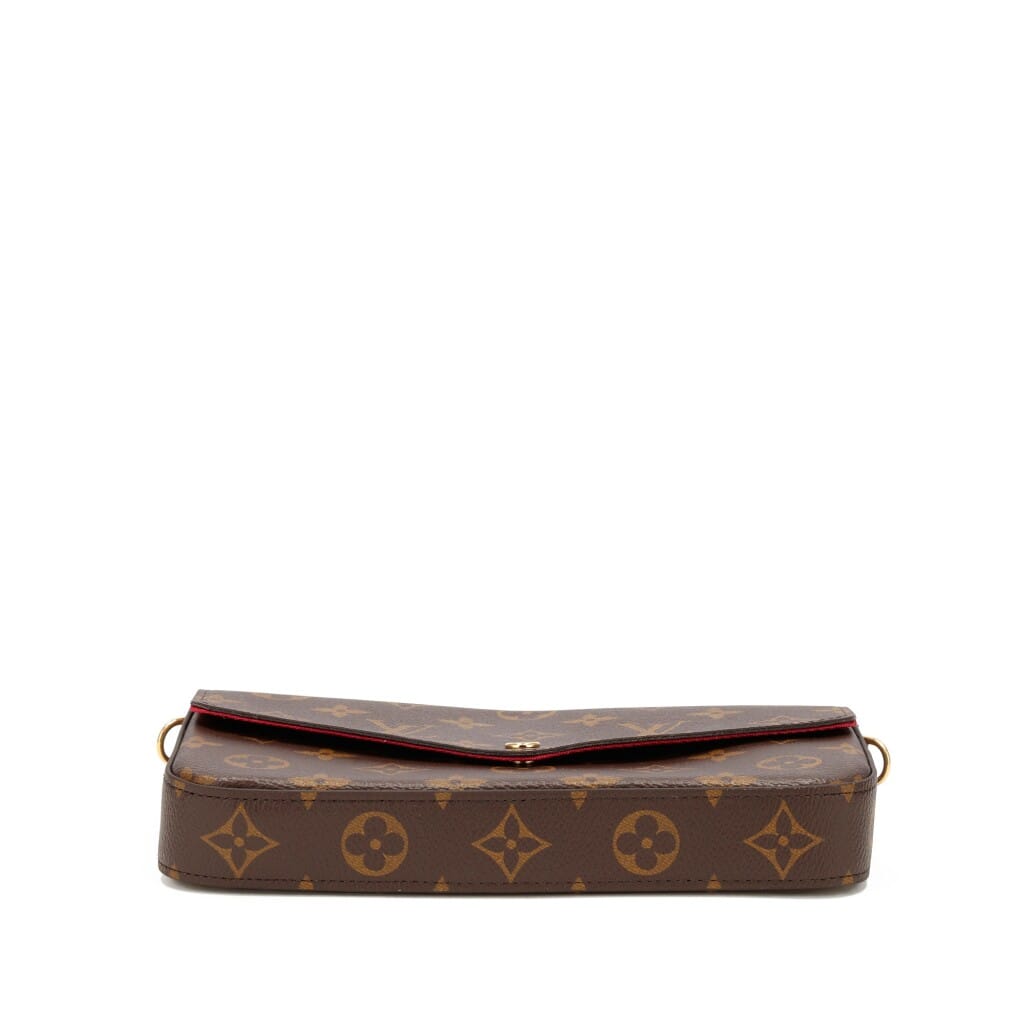 Ebene Monogram Coated Canvas Félicie Pochette Gold Hardware, 2021-2022