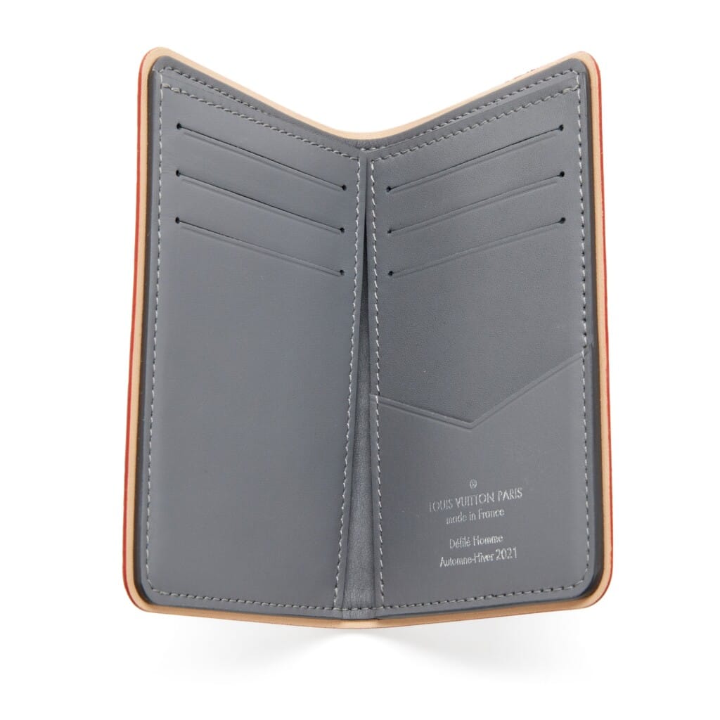 Virgil Abloh Silver Monogram Mirror Mirror Coated Canvas Slender Pocket Organizer, 2021