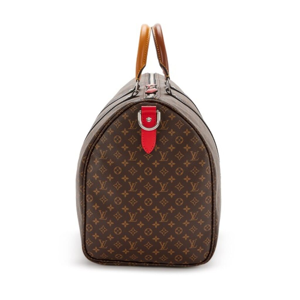Virgil Abloh Mini Monogram Coated Canvas Patchwork Keepall Bandoulière 50 Silver Hardware, 2020