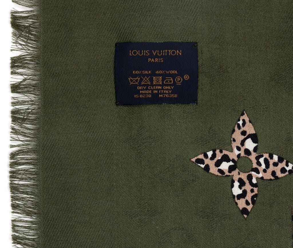 Green and Giant Jungle Monogram Wool and Silk Shawl, 2020