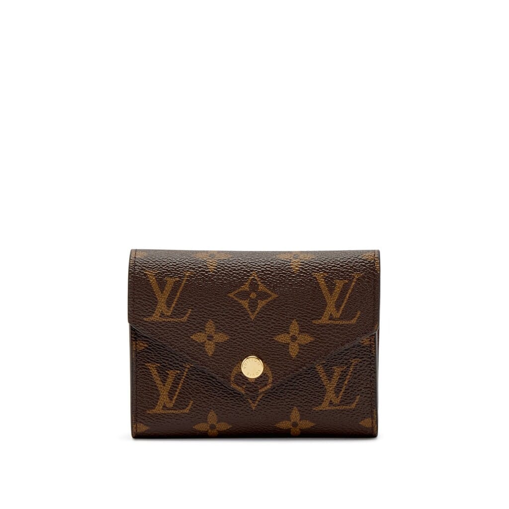 Brown Monogram Coated Canvas Victorine Wallet Gold Hardware, 2020
