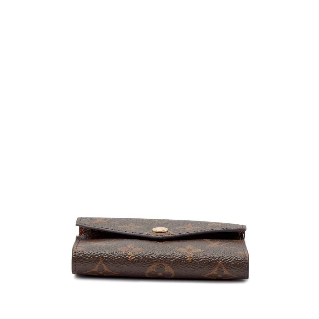 Brown Monogram Coated Canvas Victorine Wallet Gold Hardware, 2020