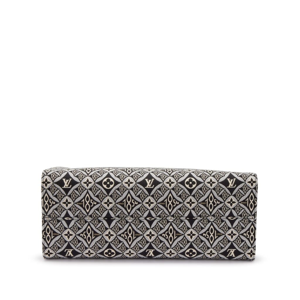 Black and Grey Monogram Jacquard Since 1854 OnTheGo GM Gold Hardware, 2020