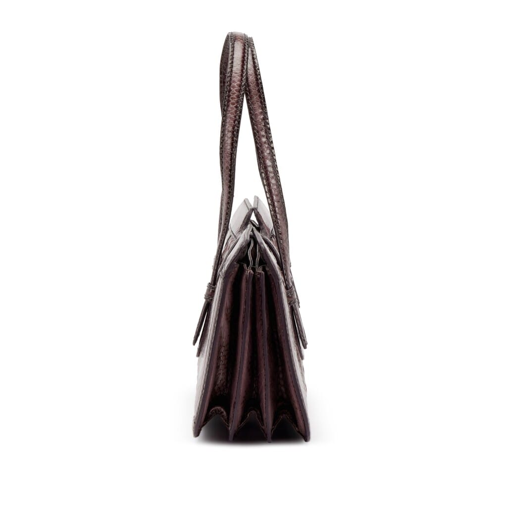 Mauve Ombré Intrecciato Ayers Accordion Bag