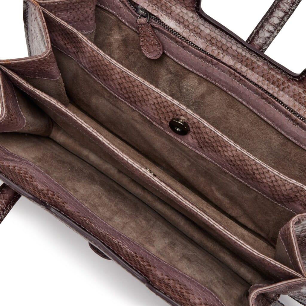 Mauve Ombré Intrecciato Ayers Accordion Bag