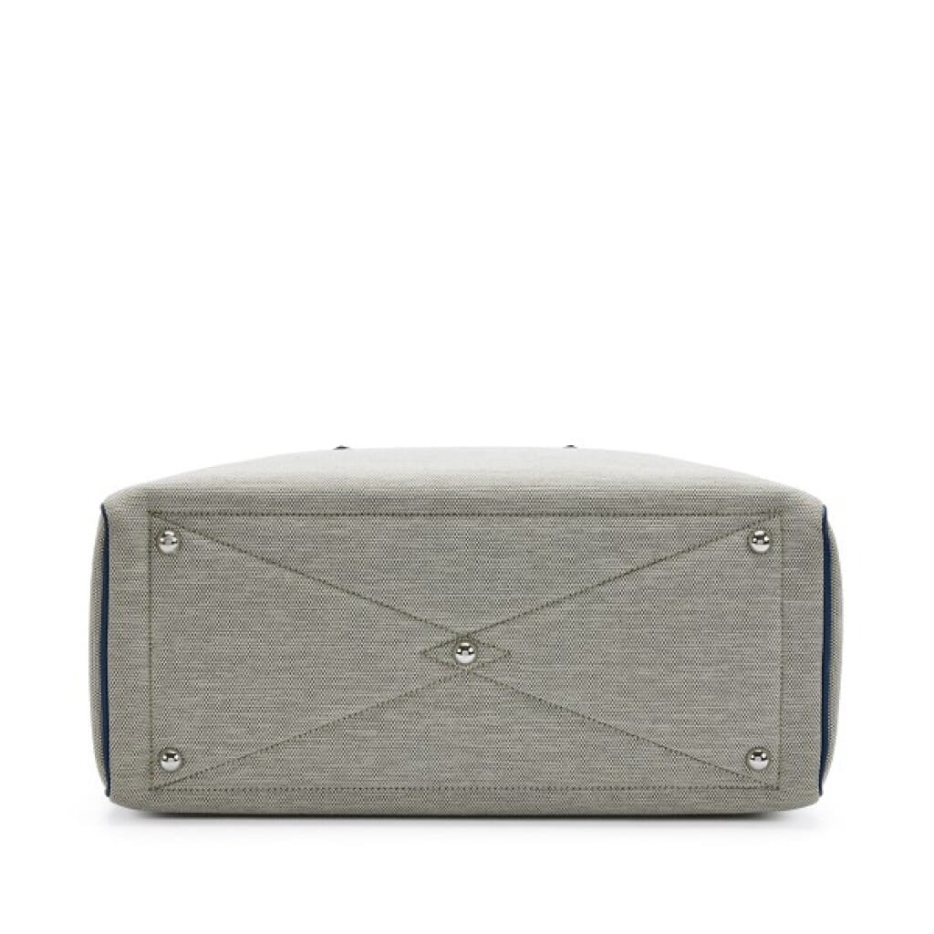Ecru Bleu De Malte Toile Clemence Victoria II 35 Palladium Hardware, 2014
